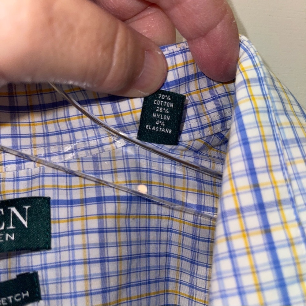Ralph Lauren Men's Performance Stretch Big Fit Plaid Shirt Size 18.5 - Picture 3 of 8